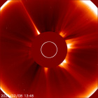 Latest LASCO C2 image of the Sun