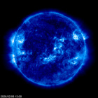 Click for time-lapse image of the sun